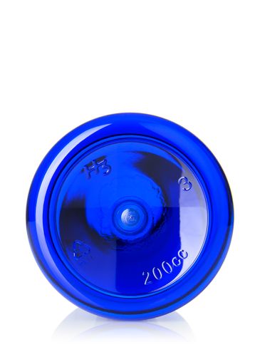 200 cc cobalt blue PET plastic pill packer bottle with 38-400 neck finish