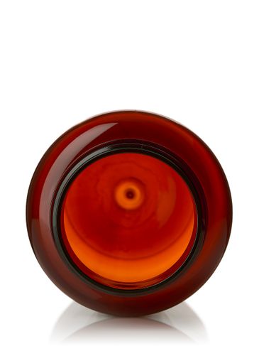 250 cc amber PET plastic pill packer bottle with 45-400 neck finish