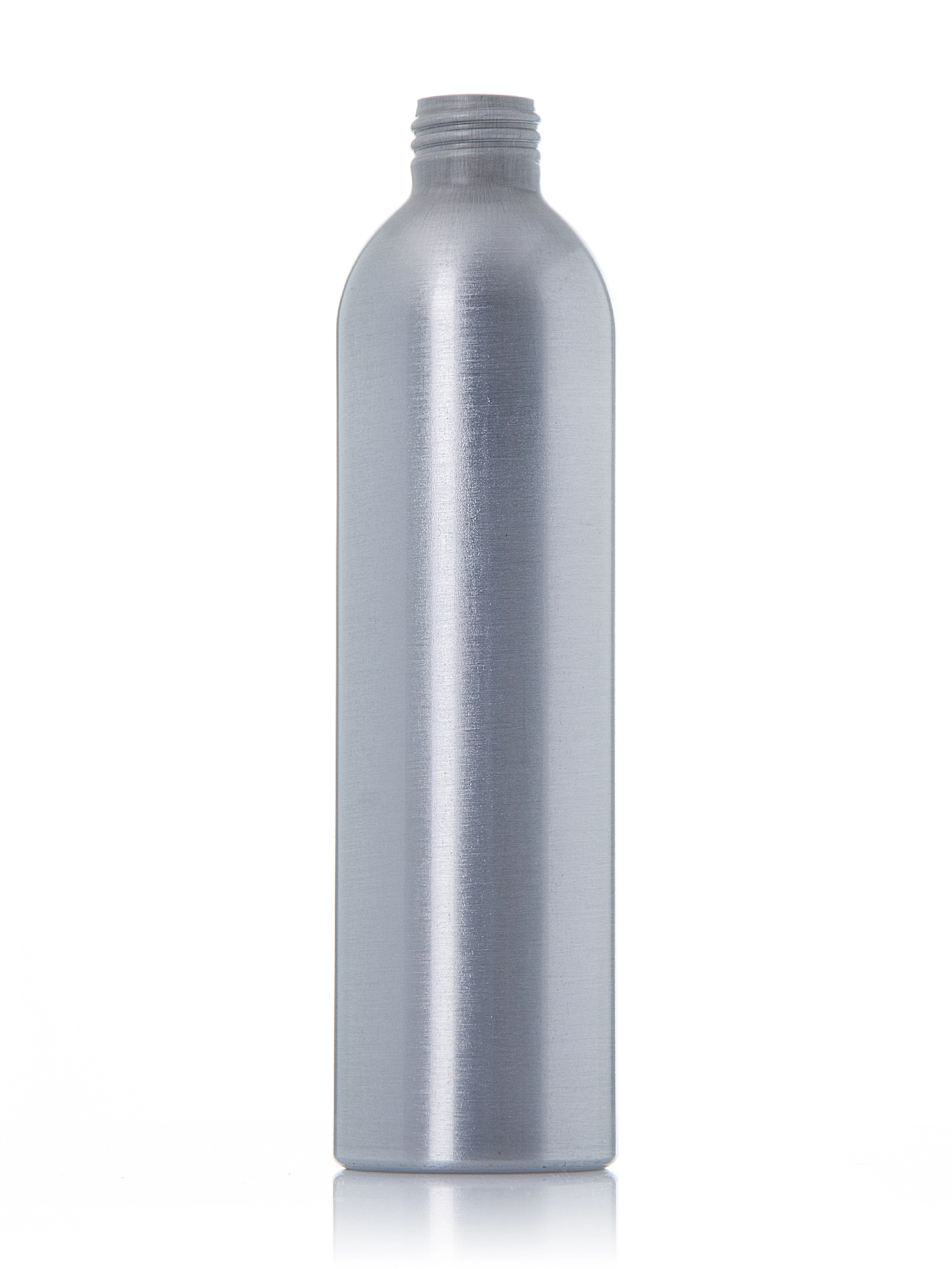 8 oz Silver Aluminum Bullet Round Bottle – B2086SL