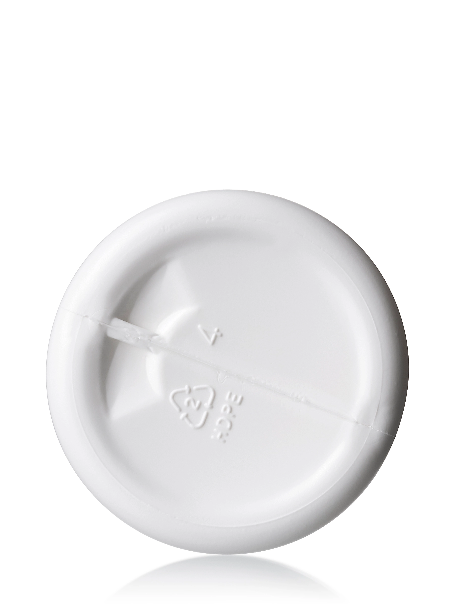 8 oz White HDPE Plastic Cylinder Round Bottle – b20880wh