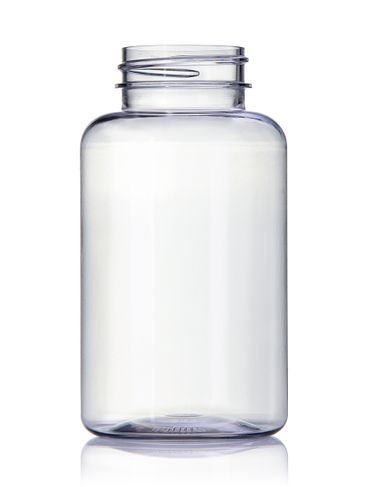 175 cc clear PET plastic pill packer bottle with 38-400 neck finish