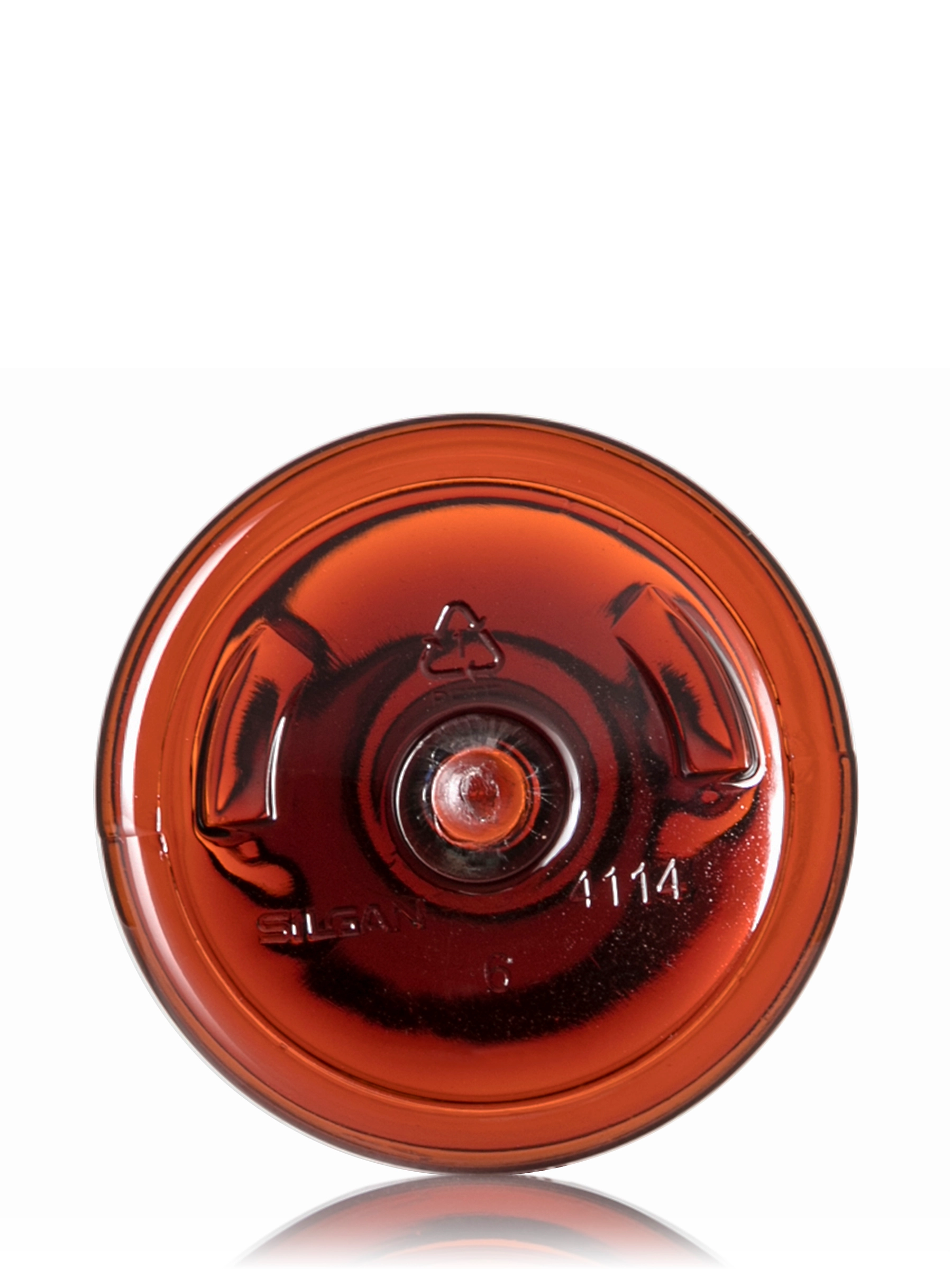 16 oz Amber PET Plastic Cosmo Round Bottle – B209AM