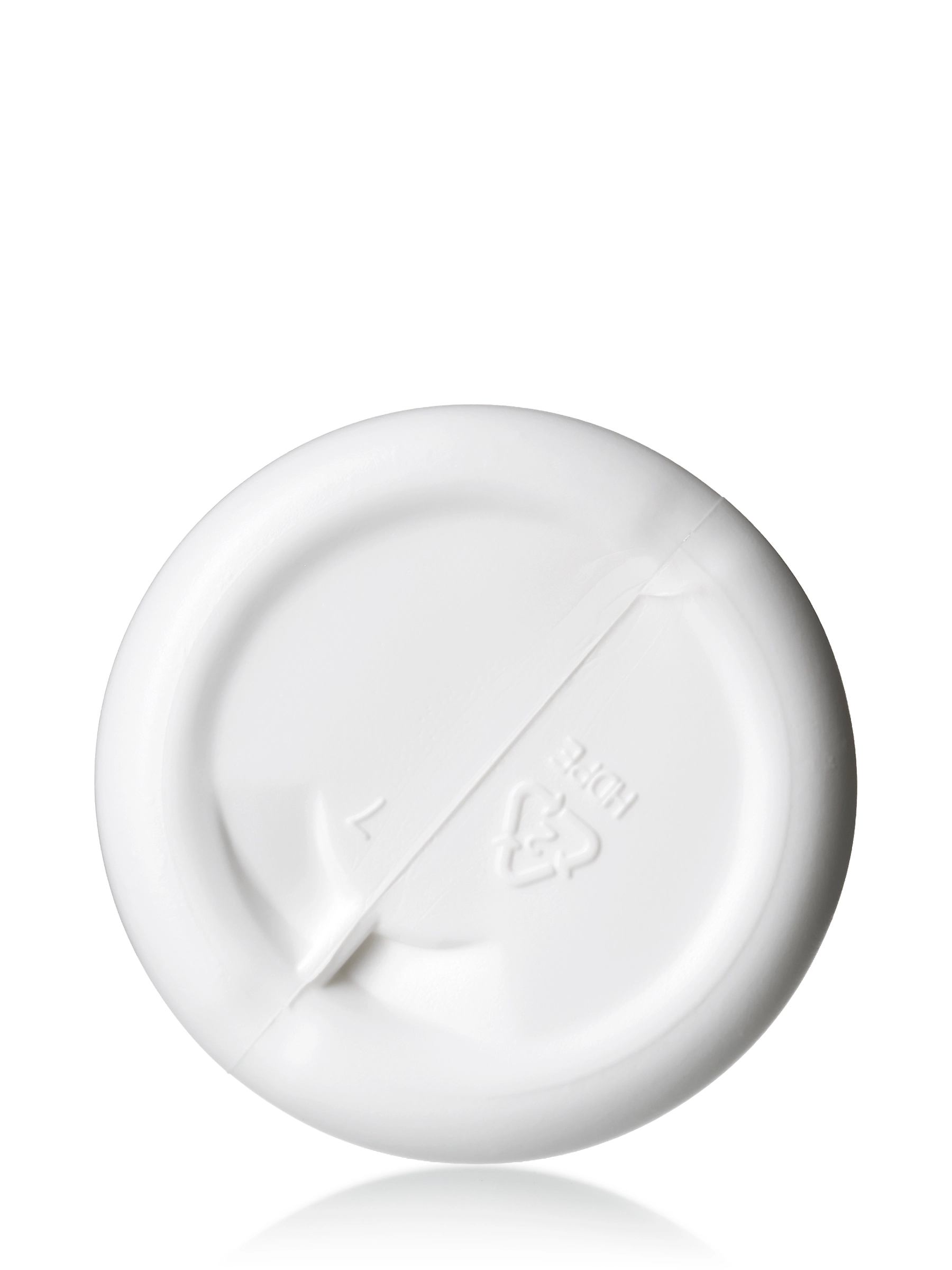 16 oz White HDPE Plastic Bullet Round Bottle – b21011wh