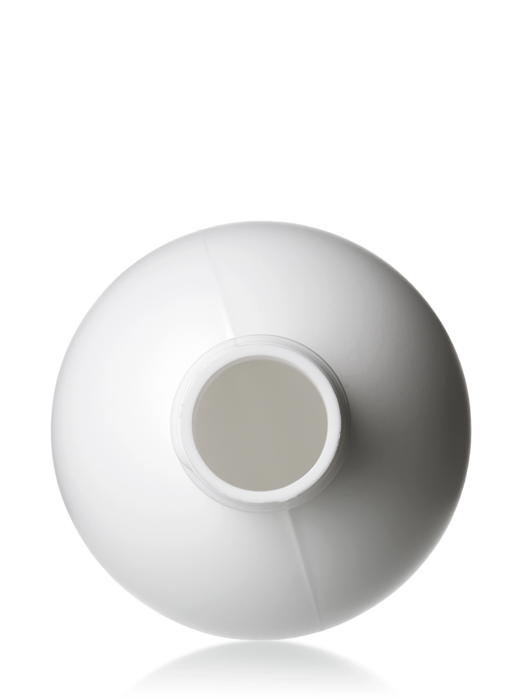 16 oz White HDPE Plastic Bullet Round Bottle – b21011wh