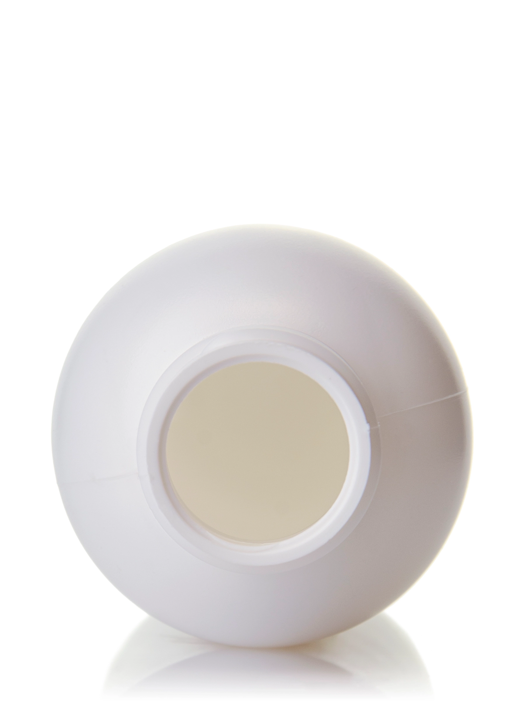4 oz White HDPE Plastic Plastique Round Bottle – B2116WH