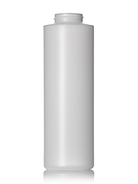 16 oz Natural-Colored HDPE Plastic Cylinder Round Bottle – B212