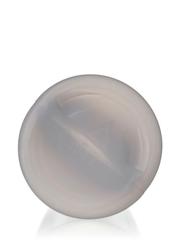 12 oz natural-colored HDPE plastic cylinder round bottle with 38-400 neck finish