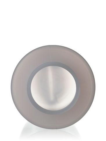 12 oz natural-colored HDPE plastic cylinder round bottle with 38-400 neck finish