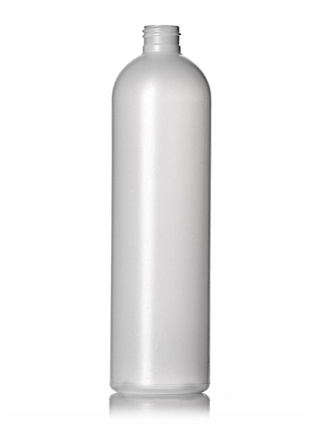 16 oz Natural-Colored HDPE Plastic Imperial Round Bottle – B214N
