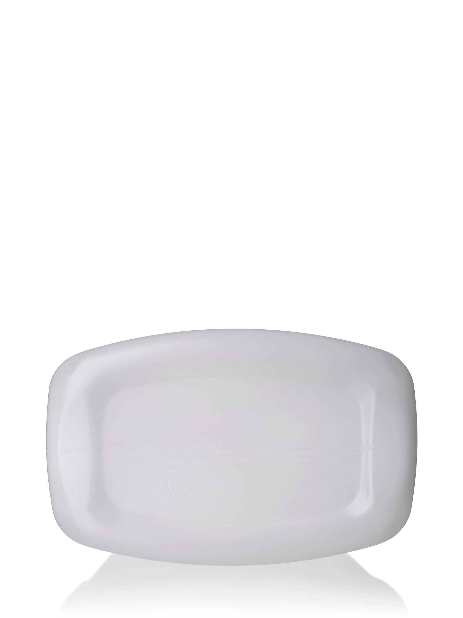 1 Gallon Natural-Colored HDPE Plastic F-Style Container – B222NT