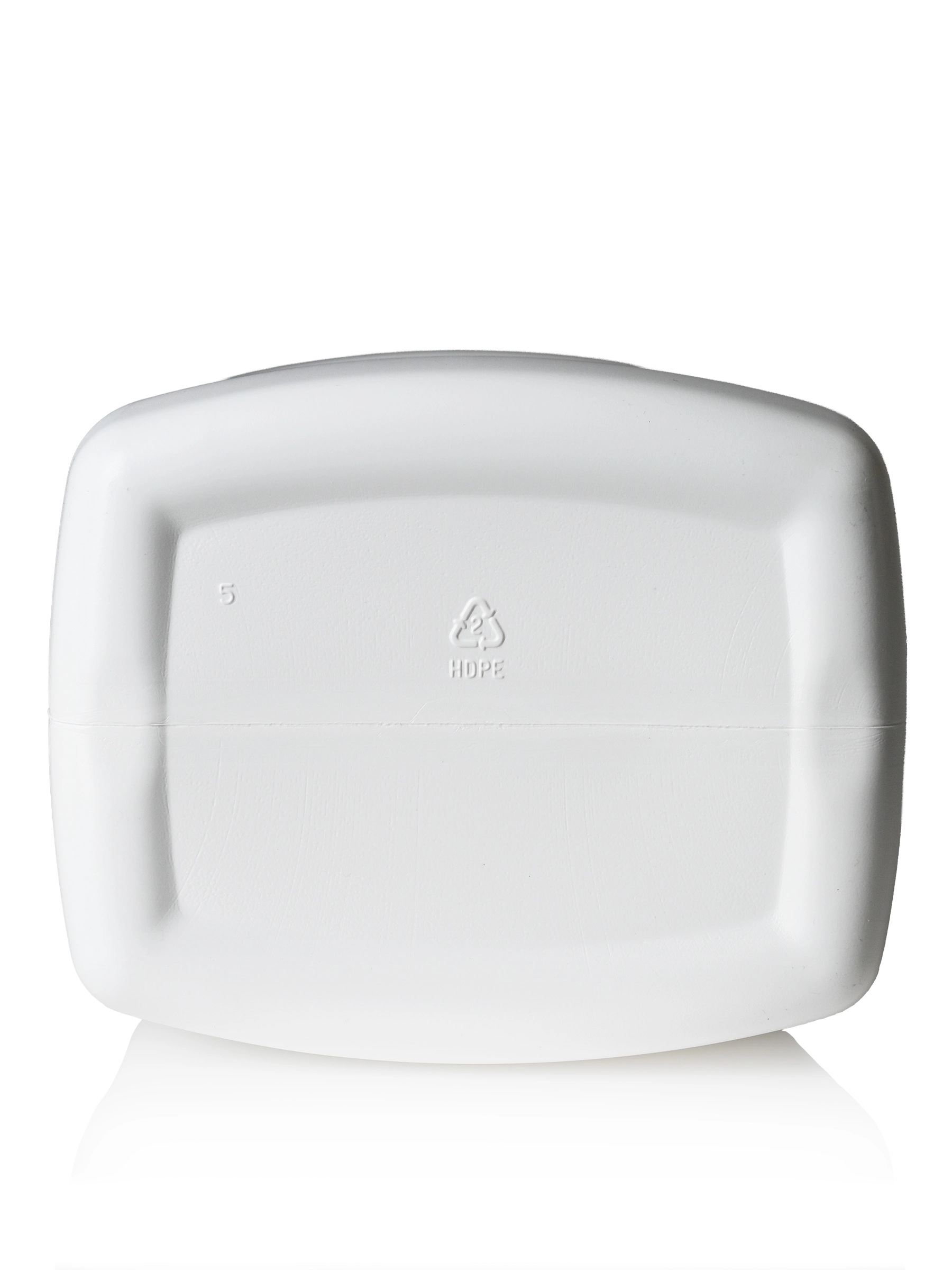 1 Gallon White HDPE Plastic F-Style Container – B222WH