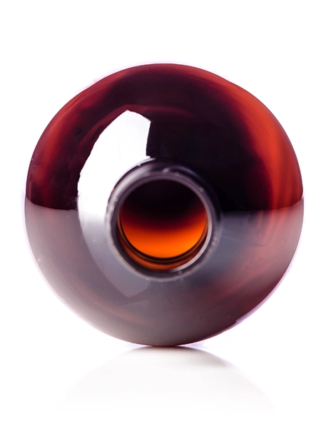 16 oz Amber PET Plastic Cosmo Round Bottle – B230A