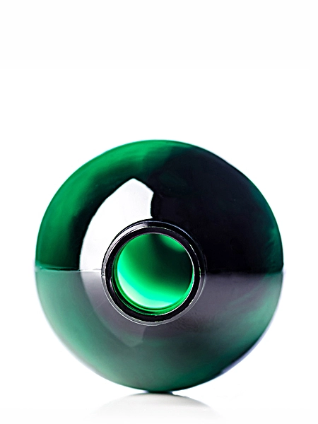 16 oz Green PET Plastic Cosmo Round Bottle – B230G