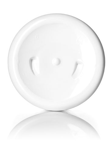 16 oz white PET plastic squat boston round bottle with 24-410 neck finish