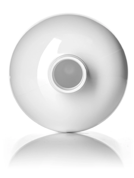 16 oz White PET Plastic Squat Boston Round Bottle – B231