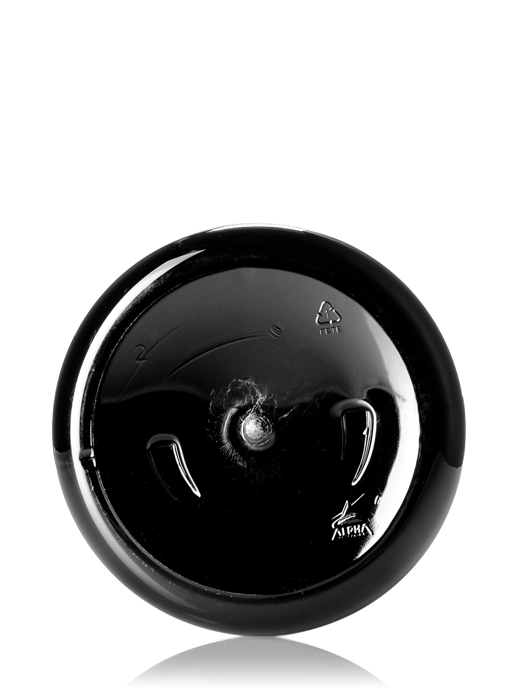 16 oz Black PET Plastic Squat Boston Round Bottle – B231BK