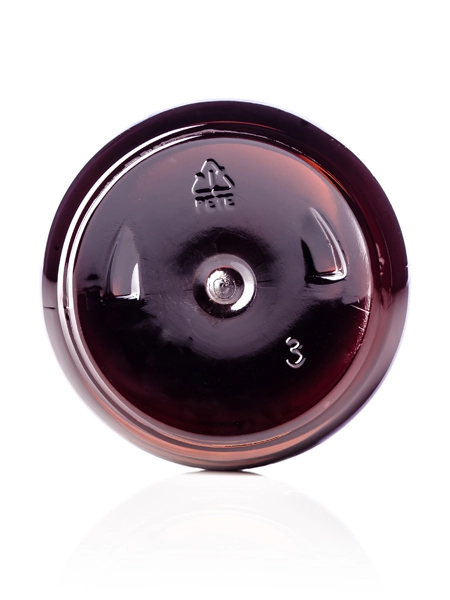 16 oz Amber PET Plastic Boston Round Bottle – B233A