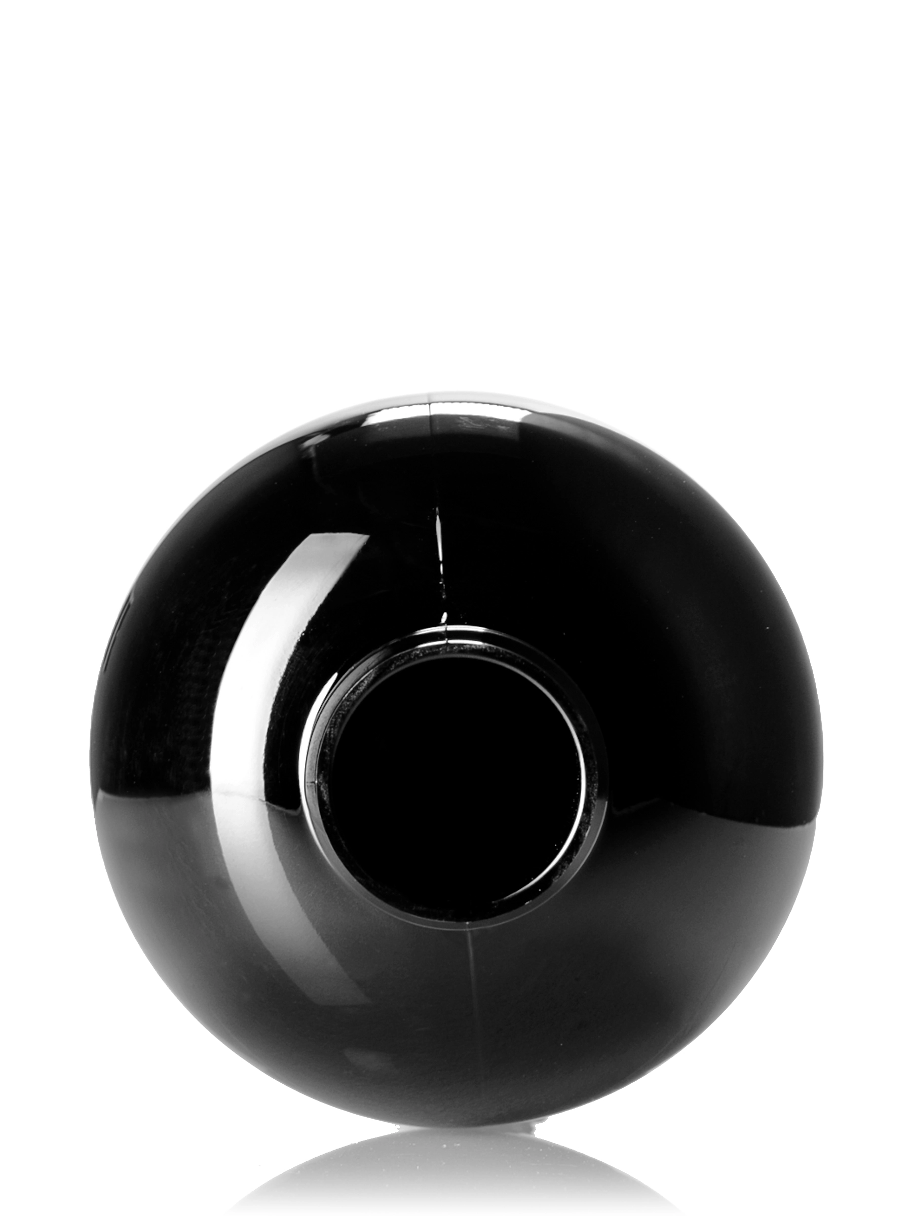 16 oz Black PET Plastic Boston Round Bottle – B233BK