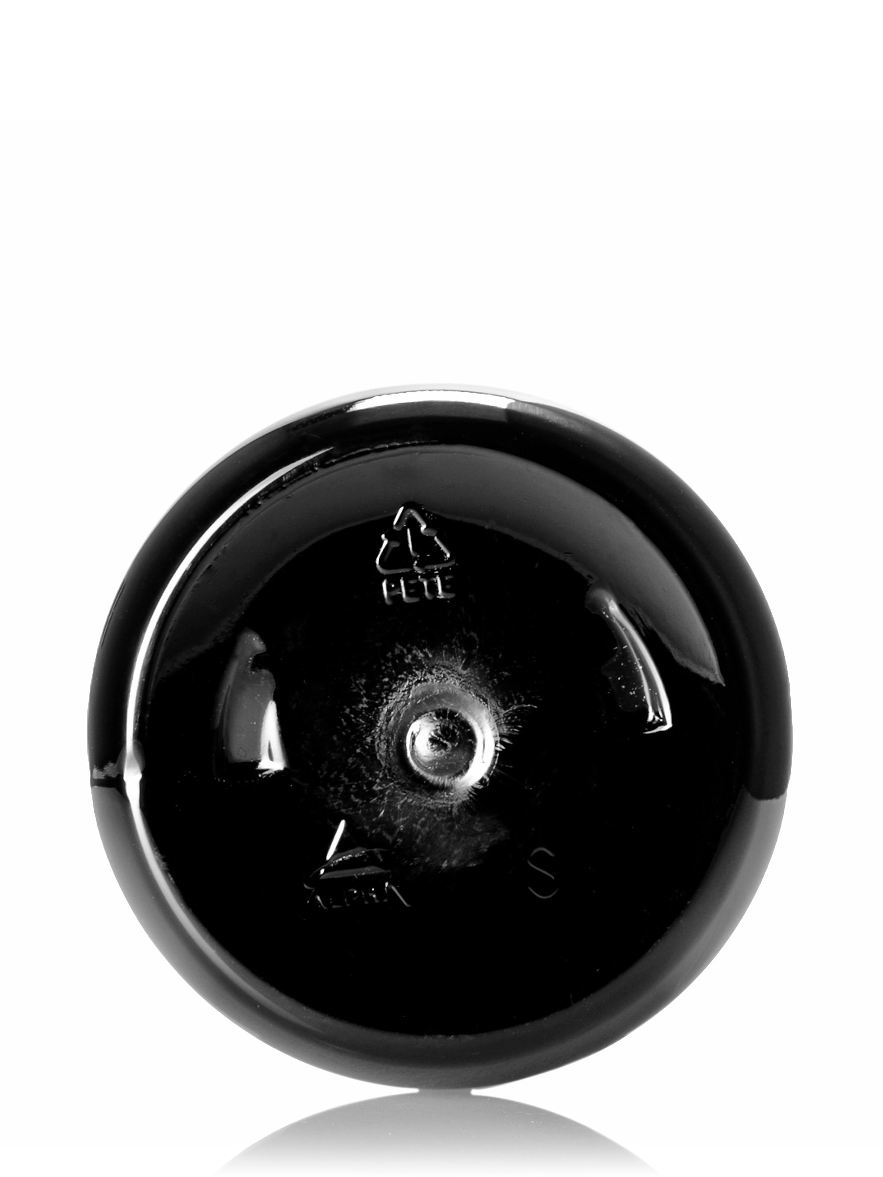 16 oz Black PET Plastic Boston Round Bottle – B233BK