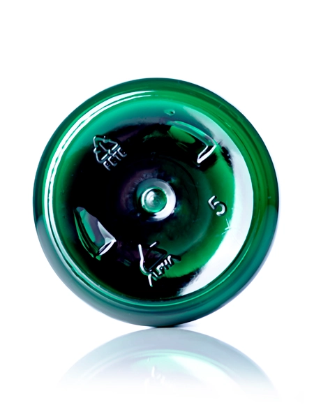 16 oz Green PET Plastic Boston Round Bottle – B233G