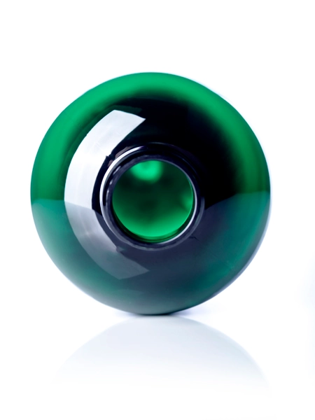 16 oz Green PET Plastic Boston Round Bottle – B233G