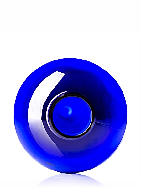 16 oz Cobalt Blue PET Plastic Boston Round Bottle – B234