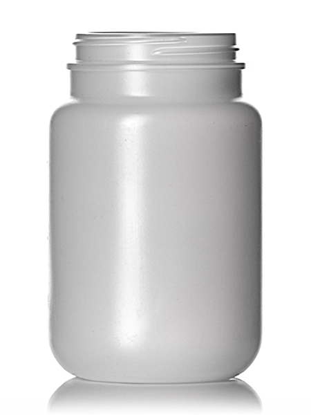 16 oz Natural-Colored HDPE Plastic Wide-Mouth Packer – B236