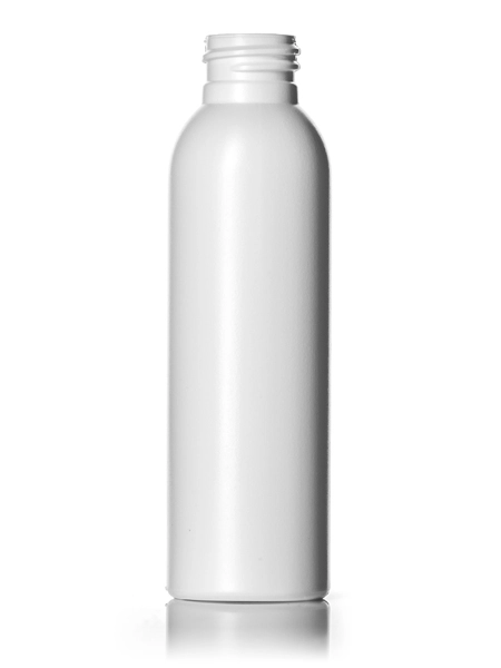 2 oz White HDPE Plastic Imperial Round Bottle – B2378WH