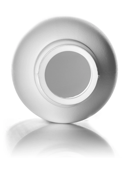 2 oz White HDPE Plastic Imperial Round Bottle – B2378WH