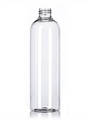 16 oz clear PET plastic bullet round bottle with 28-410 neck finish