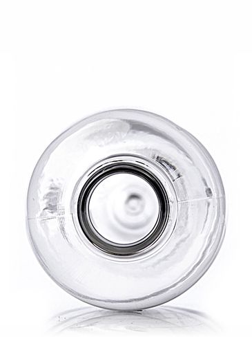 16 oz clear PET plastic bullet round bottle with 28-410 neck finish