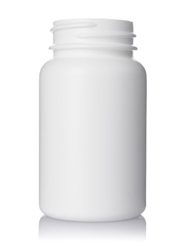 100 cc white HDPE plastic pill packer bottle with 38-400 neck finish