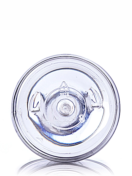 16 oz Clear PET Plastic Modern Round Bottle – B248C