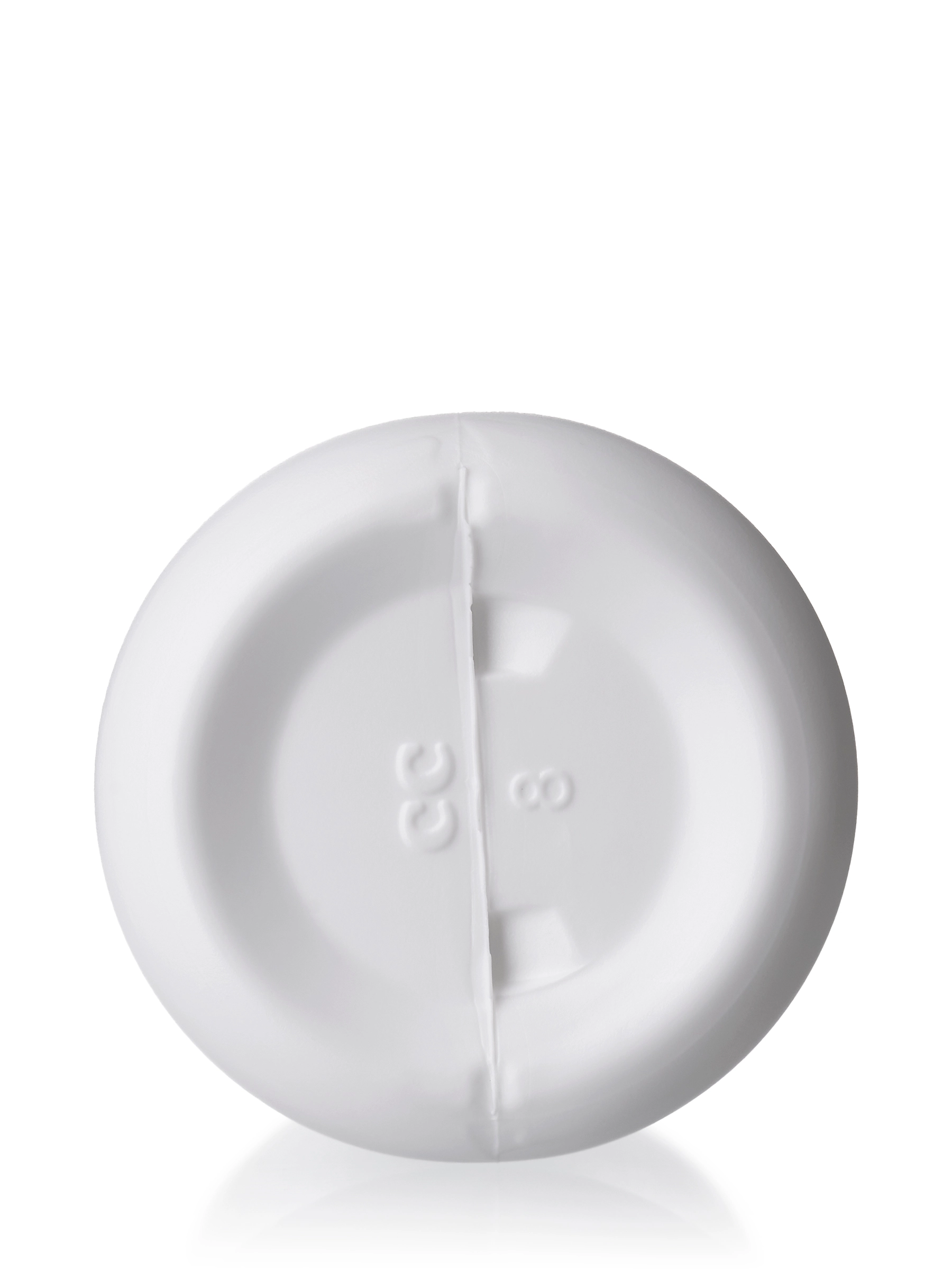 4 oz White HDPE Plastic Boston Round Bottle – B2527WH