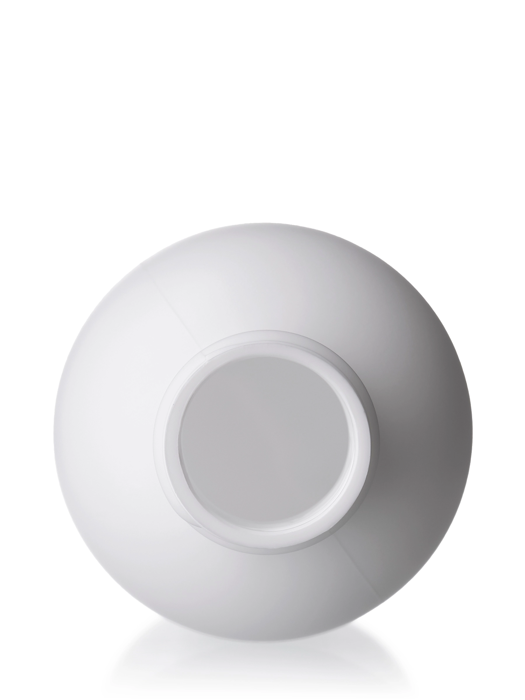 4 oz White HDPE Plastic Boston Round Bottle – B2527WH