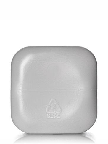 16 oz natural-colored HDPE plastic dairy bottle with 38SS neck finish
