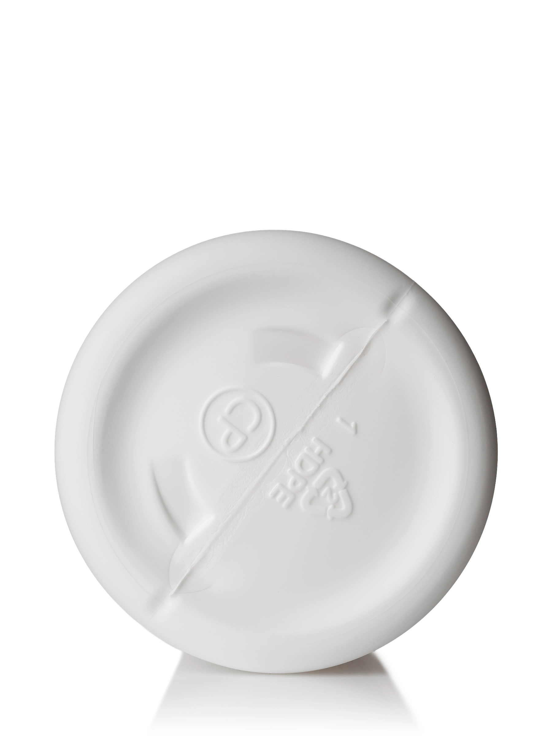 24 oz White HDPE Soft Touch Plastic Bullet Round Bottle – B2566WHST