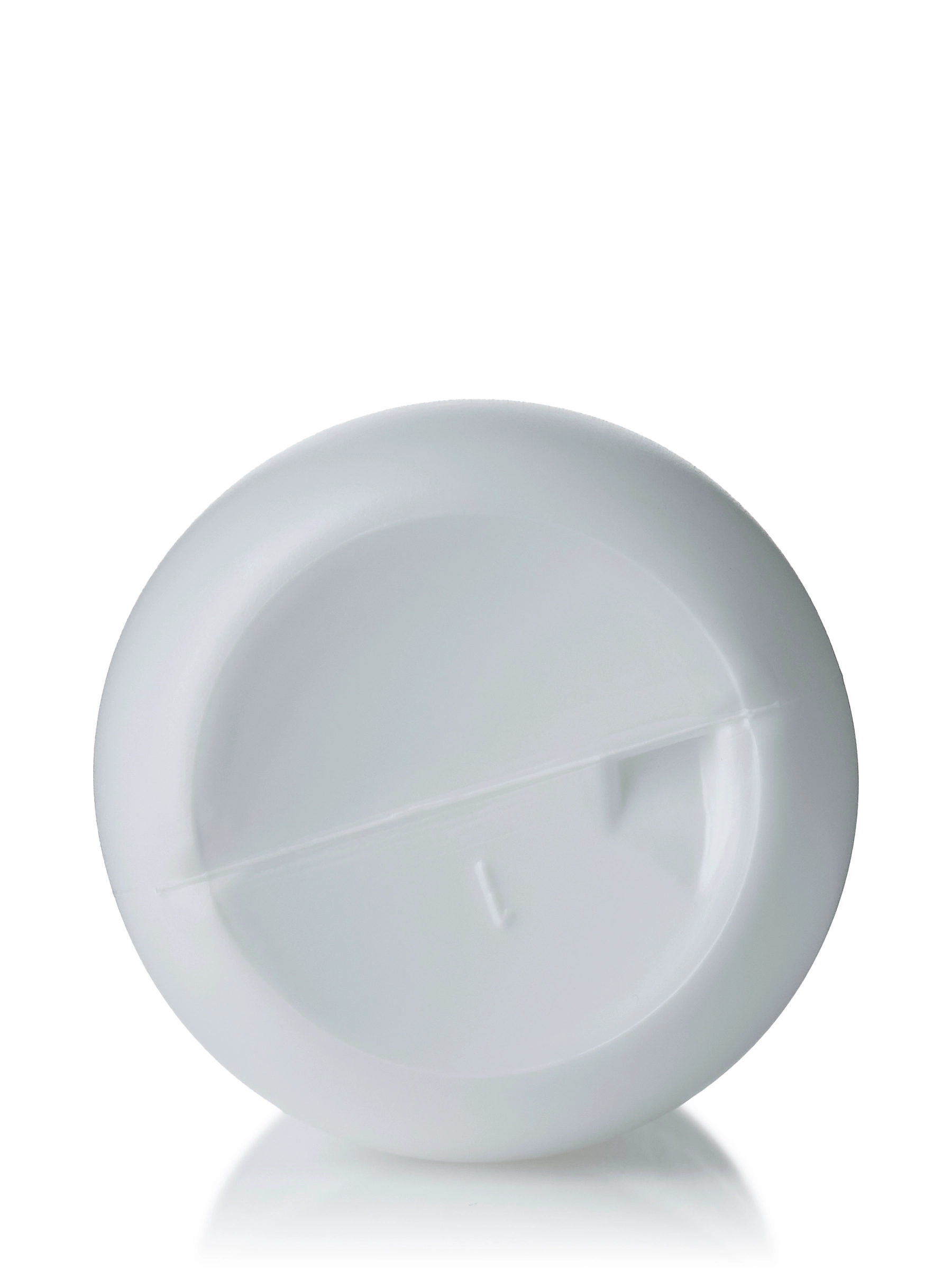 2 oz White HDPE Plastic Boston Round Bottle – B2583WH