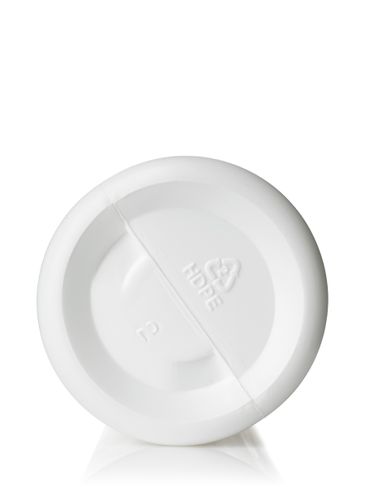 10 oz white HDPE soft touch plastic bullet round bottle with 24-410 neck finish