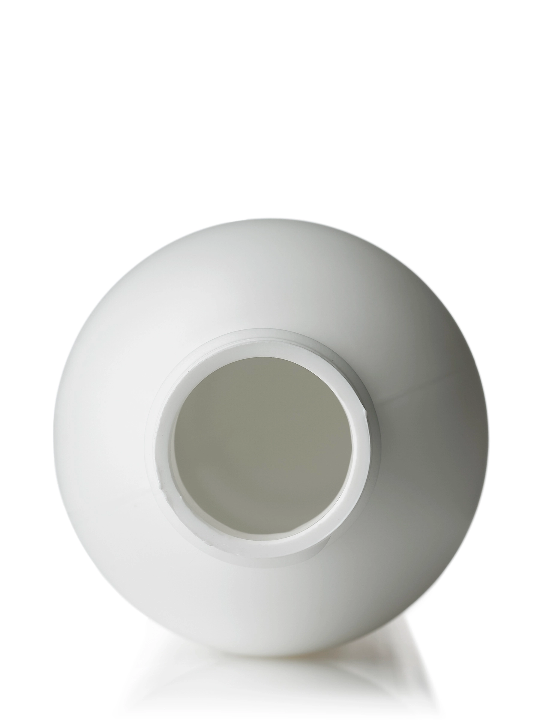 10 oz White HDPE Soft Touch Plastic Bullet Round Bottle – B2592WHST