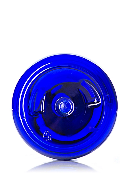12 oz Cobalt Blue PET Plastic Boston Round Bottle – B275B