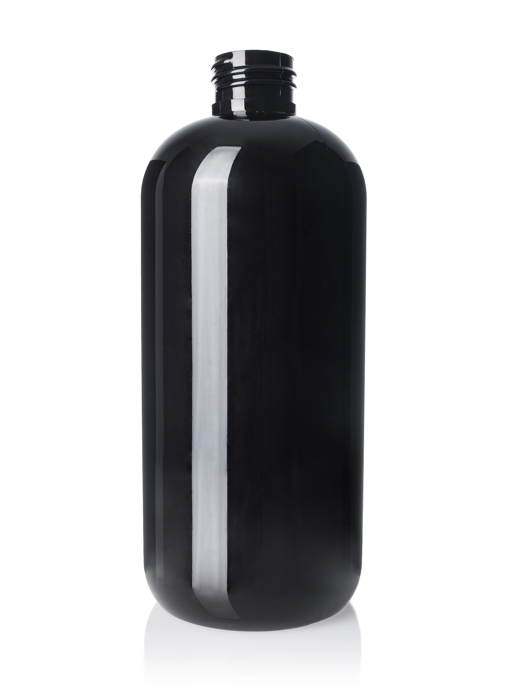 12 oz Dark Amber PET Plastic Boston Round Bottle – B275DA