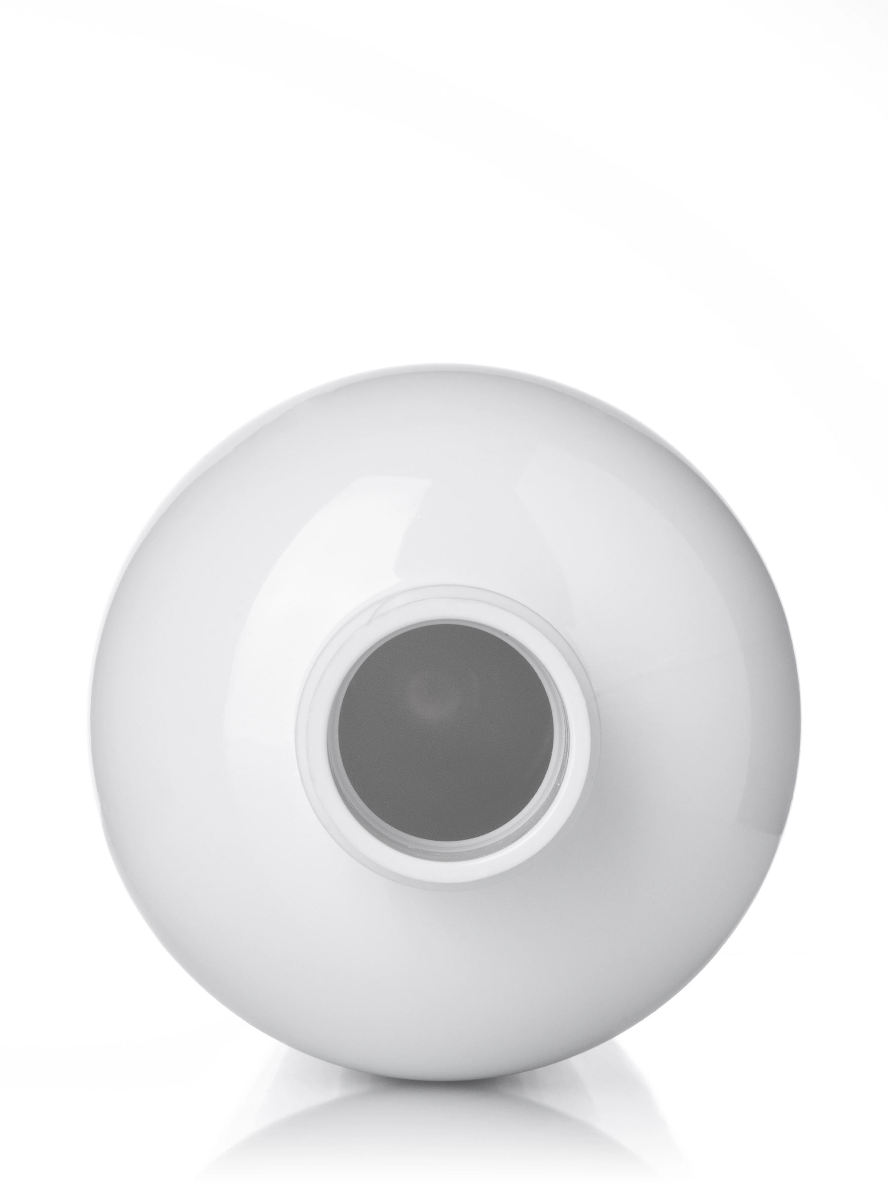 12 oz White PET Plastic Boston Round Bottle – B275WH