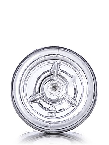 12 oz clear PET plastic sauce bottle with 38-400 neck finish