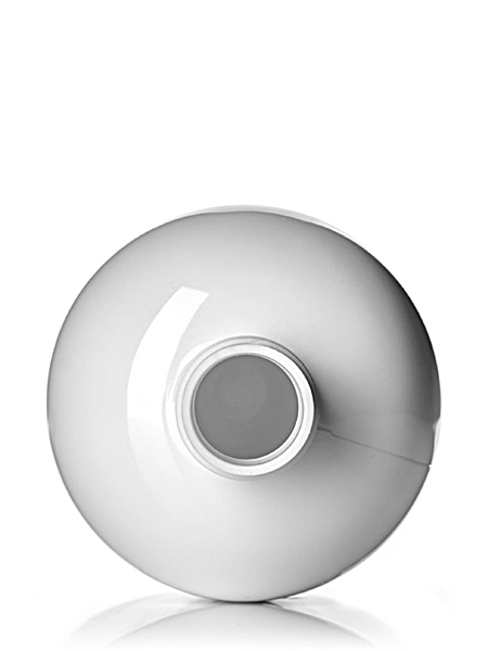 12 oz White PET Plastic Squat Boston Round Bottle – B279W