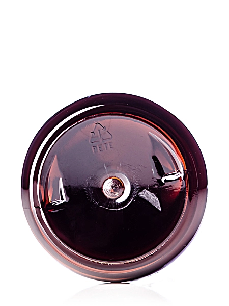 12 oz Amber PET Plastic Boston Round Bottle – B282