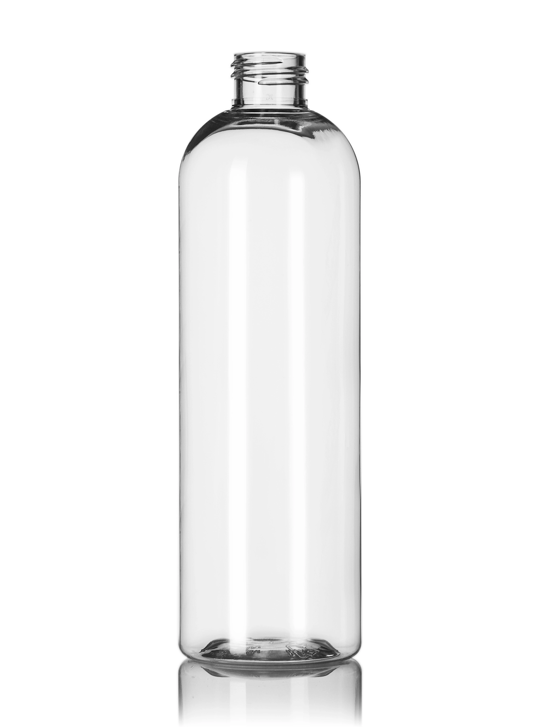 12 oz Clear PET Plastic Cosmo Round Bottle – B284CL
