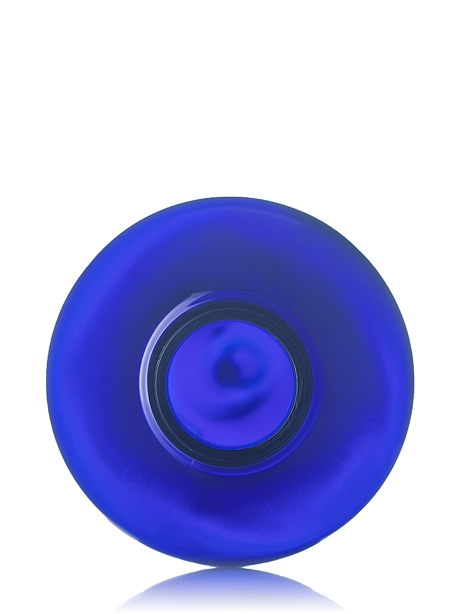 12 oz Cobalt Blue PET Plastic Cosmo Round Bottle – B285BL