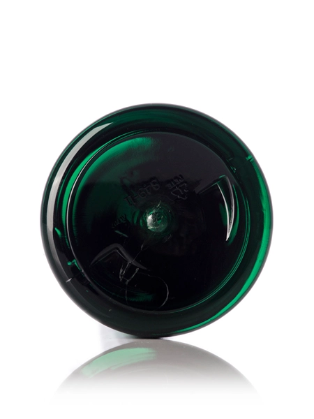 12 oz Green PET Plastic Cosmo Round Bottle – B285G