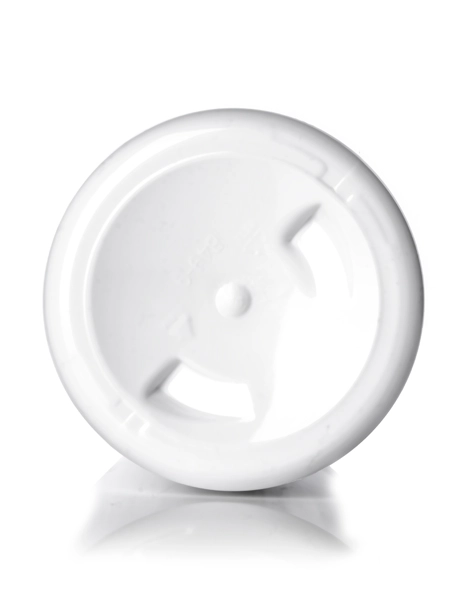 12 oz White PET Plastic Cosmo Round Bottle – B285W
